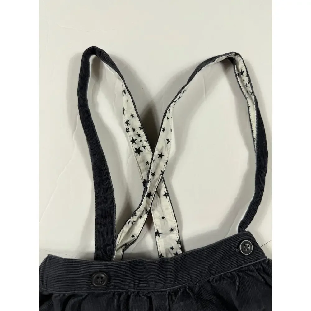 NEW OshKosh B’gosh Baby Corduroy Suspender Bubble Bloomers Gray 18 Months
